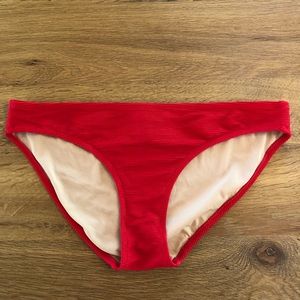 Old Navy red ribbed swim suit bottoms